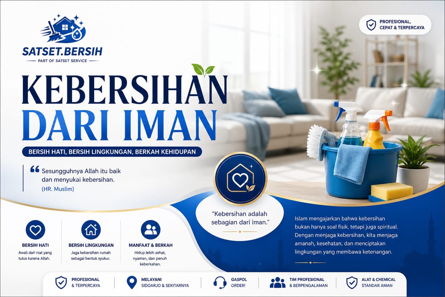 Kebersihan sebagian dari iman