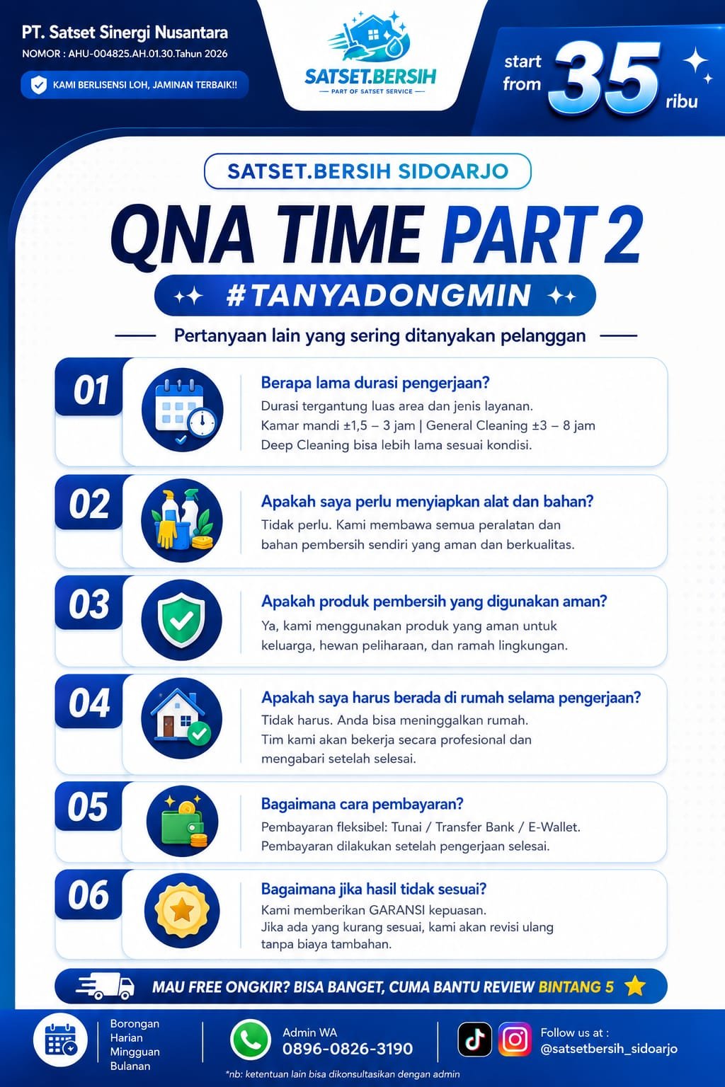 QNA Time Part 2 Satset Bersih Sidoarjo